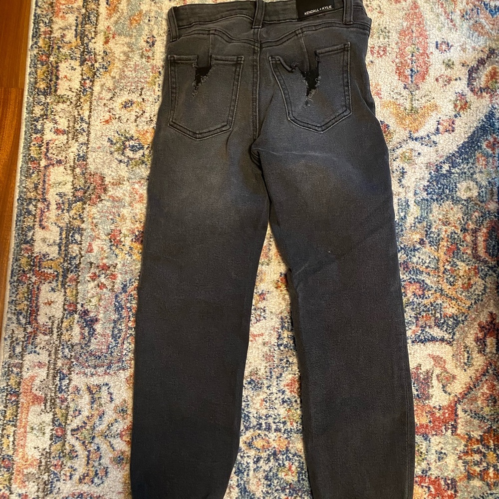 Kendall and Kylie Black Faded Skinny Jeans- Worn Once- Like New